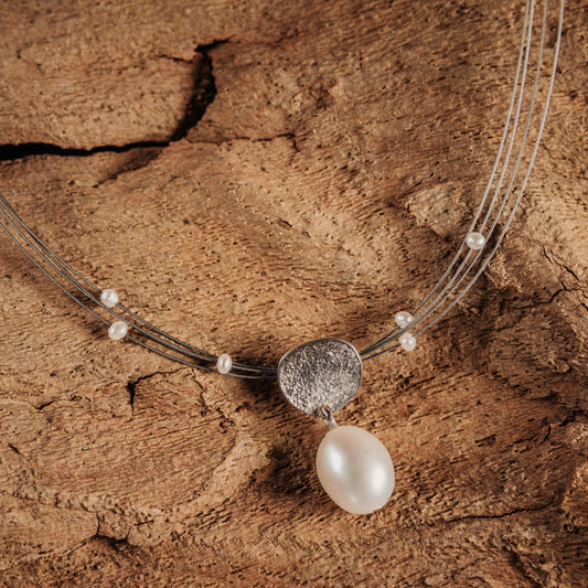 die Unrunden pearldrop silber