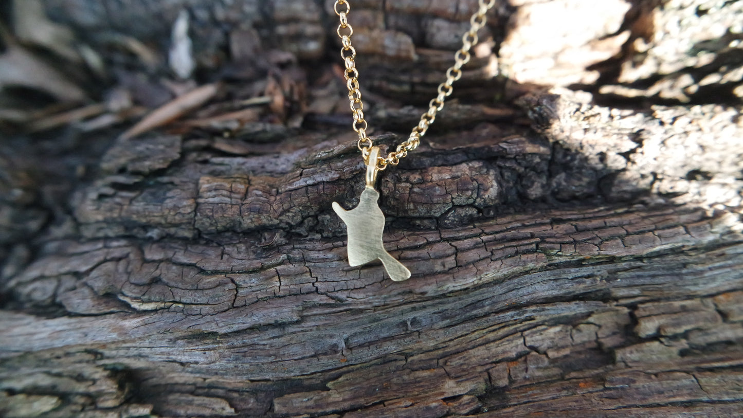 Hexenkette Silber mini vergoldet