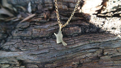 Hexenkette Silber mini vergoldet