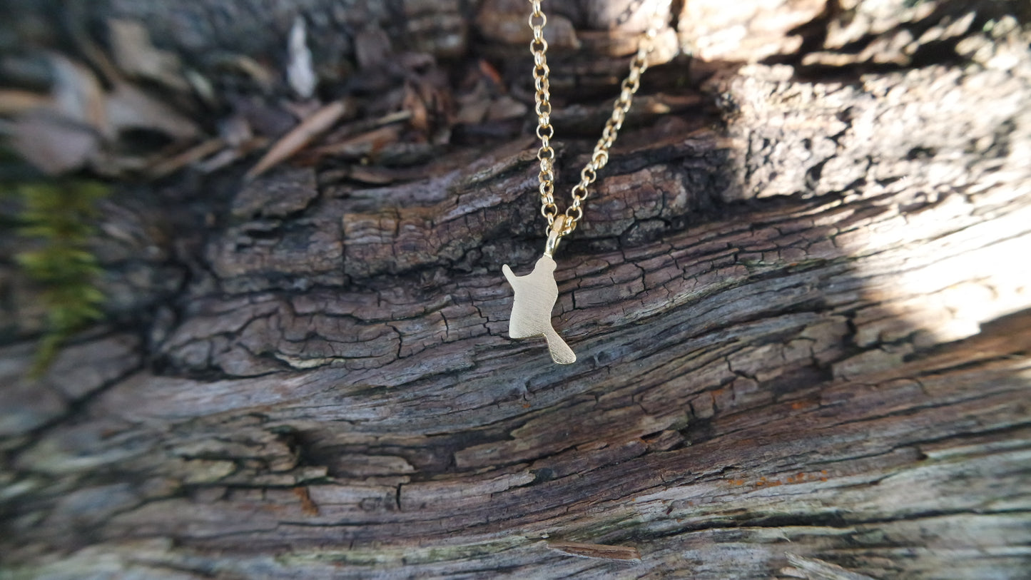 Hexenkette Silber mini vergoldet